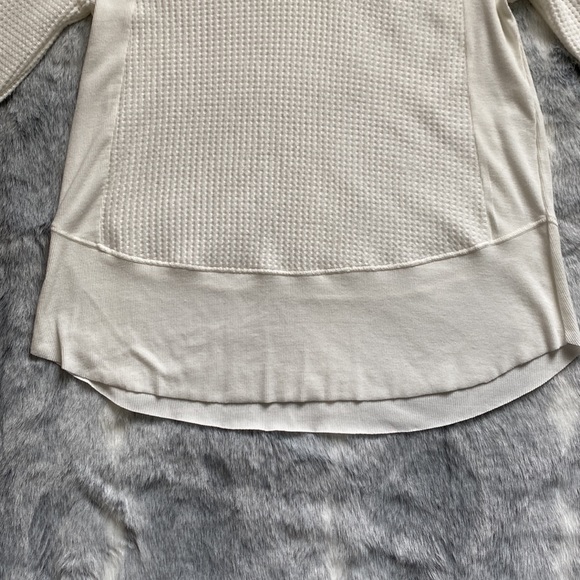 Dex off white long sleeve waffle sweater. Size XS; fits like a small. Very soft. - Picture 4 of 5